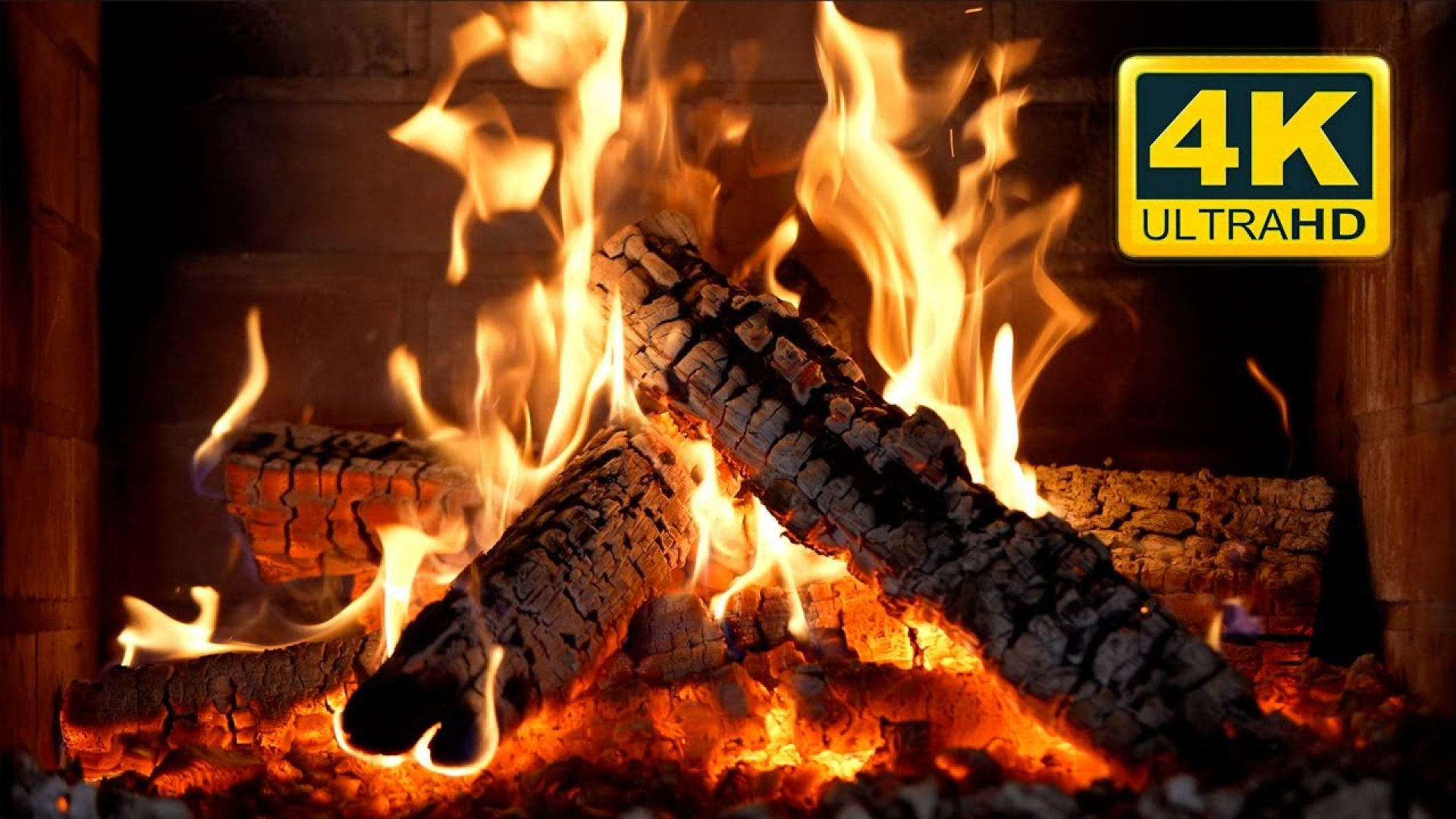 ? Cozy Fireplace 4K (12 HOURS). Relaxing Fireplace with Crackling Fire Sounds. Fireplace Burning 4K